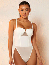 Solid Bustier Cami Bodysuit